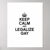 BEHOUD KALK EN LEGALIZE GAY POSTER (Voorkant)