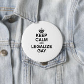 BEHOUD KALK EN LEGALIZE GAY RONDE BUTTON 4,0 CM (In situ)