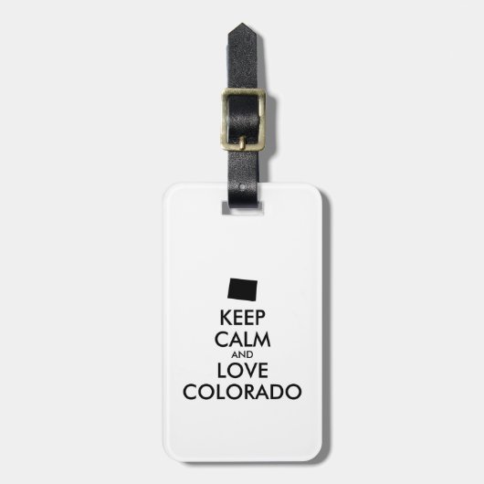  BEHOUD KALK EN VERLIES COLORADO BAGAGELABEL (Voorkant verticaal)