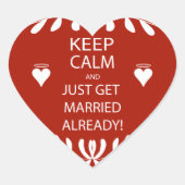 BEHOUD KALK WORDT AL GEMERKT HART STICKER (Voorkant)