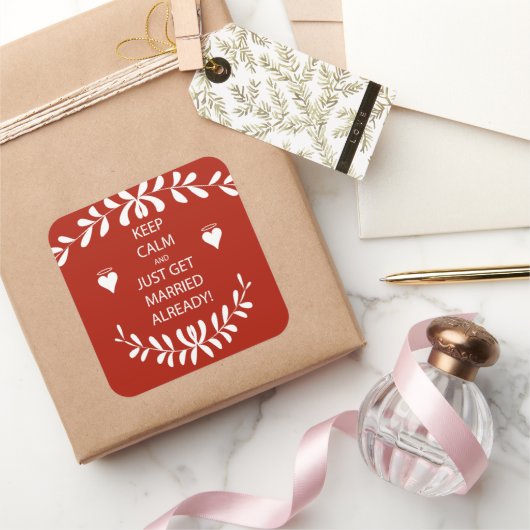 BEHOUD KALK WORDT AL GEMERKT VIERKANTE STICKER (Geschenken)