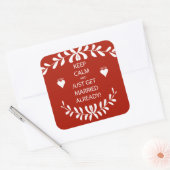 BEHOUD KALK WORDT AL GEMERKT VIERKANTE STICKER (Envelop)