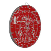  BEHOUD KALK WORDT GEMAAKT DARTBORD (Voorkant Links)