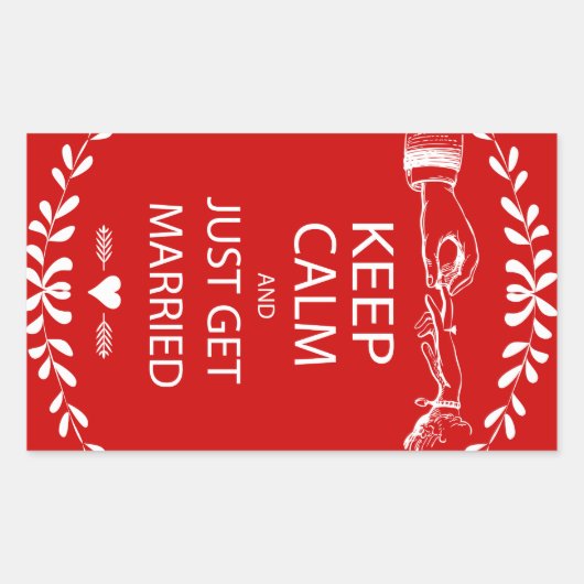  BEHOUD KALK WORDT GEMAAKT RECHTHOEKIGE STICKER (Voorkant)