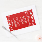  BEHOUD KALK WORDT GEMAAKT RECHTHOEKIGE STICKER (Envelop)