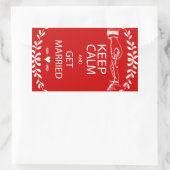 BEHOUD KALK WORDT GEMAAKT RECHTHOEKIGE STICKER (Tas)