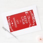 BEHOUD KALK WORDT GEMAAKT RECHTHOEKIGE STICKER (Envelop)