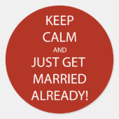 BEHOUD KALK WORDT GEMAAKT RONDE STICKER (Voorkant)