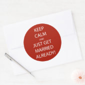 BEHOUD KALK WORDT GEMAAKT RONDE STICKER (Envelop)