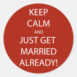  BEHOUD KALK WORDT GEMAAKT RONDE STICKER