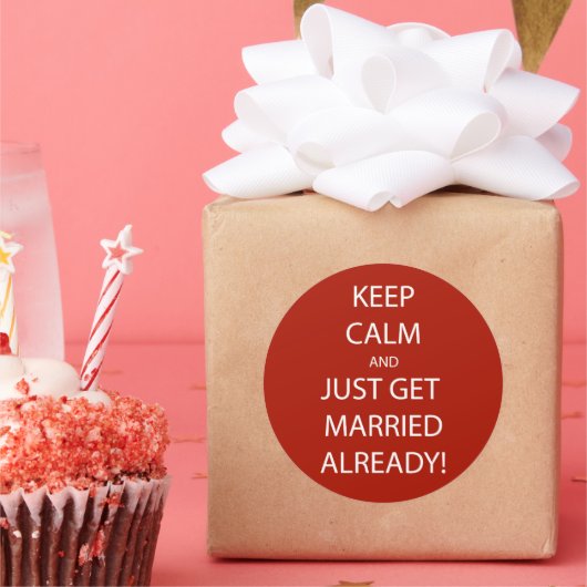 BEHOUD KALK WORDT GEMAAKT RONDE STICKER (Feest)