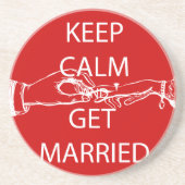  BEHOUD KALK WORDT GEMAAKT ZANDSTEEN ONDERZETTER (Voorkant)