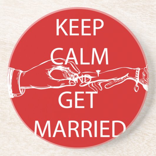  BEHOUD KALK WORDT GEMAAKT ZANDSTEEN ONDERZETTER (Voorkant)