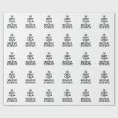 BEHOUD KALM EN GELOOF WETENSCHAP CADEAUPAPIER (Vlak)