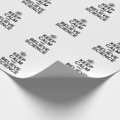 BEHOUD KALM EN GELOOF WETENSCHAP CADEAUPAPIER (Hoek)