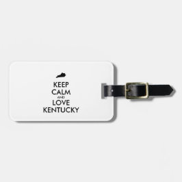 BEHOUD KALM EN HOUD KENTUCKY BAGAGELABEL