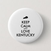  BEHOUD KALM EN HOUD KENTUCKY RONDE BUTTON 5,7 CM (Voorkant)