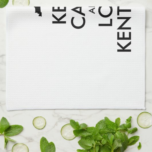  BEHOUD KALM EN HOUD KENTUCKY THEEDOEK (Gevouwen)