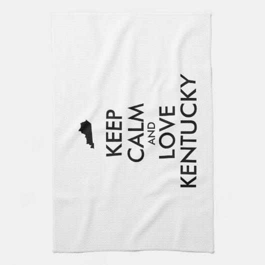  BEHOUD KALM EN HOUD KENTUCKY THEEDOEK (Verticaal)