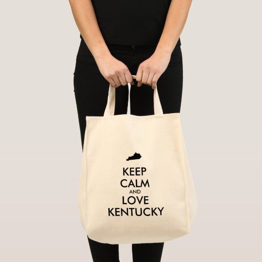  BEHOUD KALM EN HOUD KENTUCKY TOTE BAG (Voorkant (product))