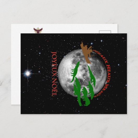 BEHOUD KALM EN LAISSEZ LES BONS TEMPS ROULER FEESTDAGENKAART (Voorkant / Achterkant)