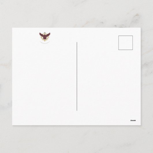 BEHOUD KALM EN LAISSEZ LES BONS TEMPS ROULER FEESTDAGENKAART (Achterkant)