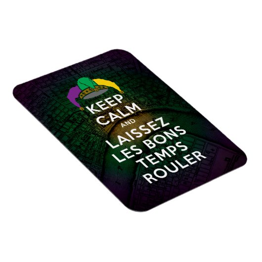 BEHOUD KALM EN LAISSEZ LES BONS TEMPS ROULER MAGNEET (Rechterzijde)