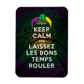 BEHOUD KALM EN LAISSEZ LES BONS TEMPS ROULER MAGNEET (Verticaal)