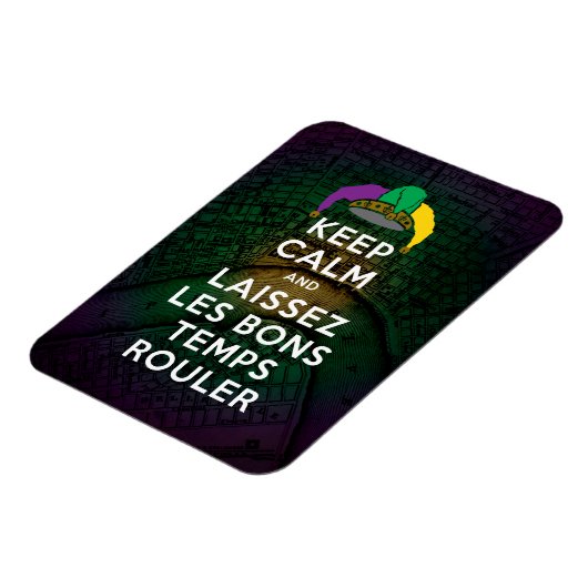 BEHOUD KALM EN LAISSEZ LES BONS TEMPS ROULER MAGNEET (Linkerzijde)