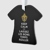 BEHOUD KALM EN LAISSEZ LES BONS TEMPS ROULER ORNAMENT (voorkant)