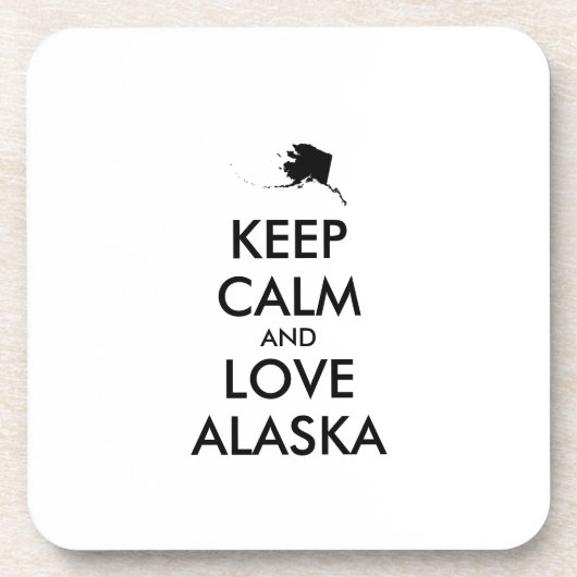  BEHOUD KALM EN VERLIES ALASKA BIER ONDERZETTER (Voorkant)