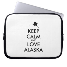  BEHOUD KALM EN VERLIES ALASKA LAPTOP SLEEVE