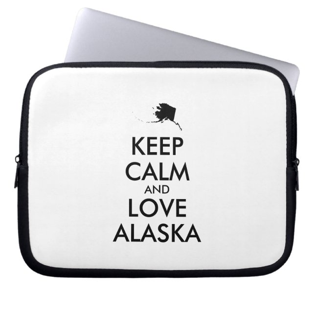  BEHOUD KALM EN VERLIES ALASKA LAPTOP SLEEVE (Voorkant)