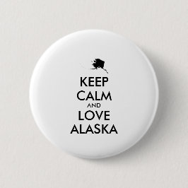 BEHOUD KALM EN VERLIES ALASKA RONDE BUTTON 5,7 CM