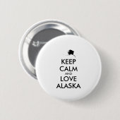  BEHOUD KALM EN VERLIES ALASKA RONDE BUTTON 5,7 CM