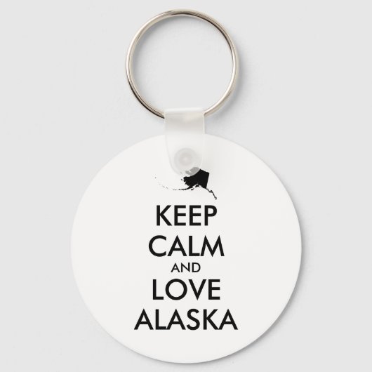 BEHOUD KALM EN VERLIES ALASKA SLEUTELHANGER (Voorkant)
