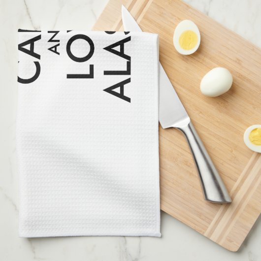  BEHOUD KALM EN VERLIES ALASKA THEEDOEK (Quarter Fold)