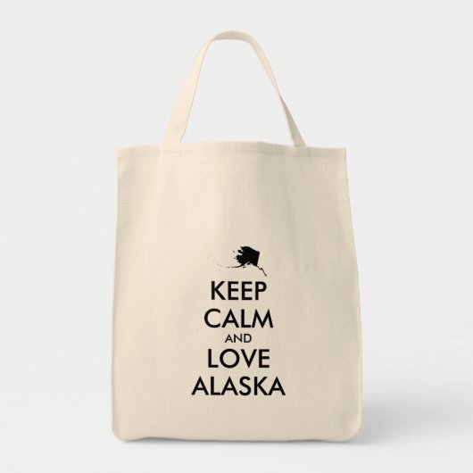  BEHOUD KALM EN VERLIES ALASKA TOTE BAG (Voorkant)