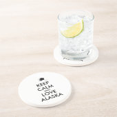  BEHOUD KALM EN VERLIES ALASKA ZANDSTEEN ONDERZETTER (Zijkant)