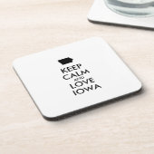  BEHOUD KALM EN VERLIES IOWA DRANKJES ONDERZETTER (Linkerzijde)