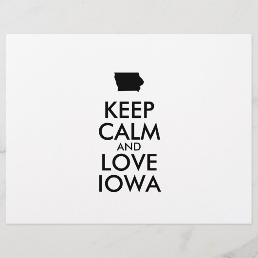 BEHOUD KALM EN VERLIES IOWA FLYER (Voorkant)