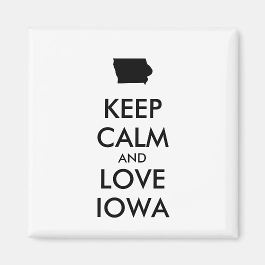 BEHOUD KALM EN VERLIES IOWA MAGNEET (Voorkant)