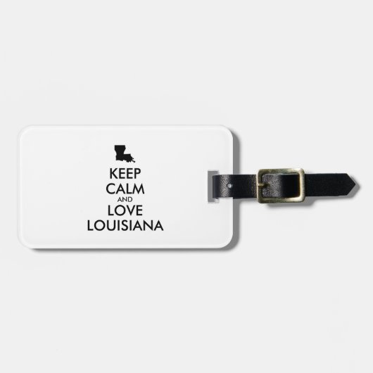  BEHOUD KALM EN VERLIES LOUISIANA BAGAGELABEL (Voorkant horizontaal)