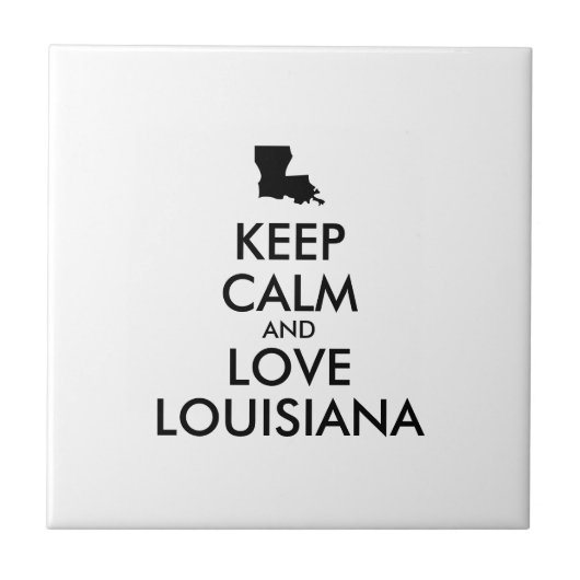  BEHOUD KALM EN VERLIES LOUISIANA TEGELTJE (Voorkant)