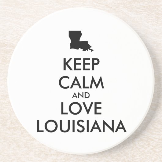  BEHOUD KALM EN VERLIES LOUISIANA ZANDSTEEN ONDERZETTER (Voorkant)