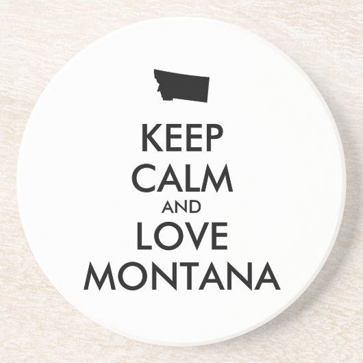  BEHOUD KALM EN VERLIES MONTANA ZANDSTEEN ONDERZETTER (Voorkant)