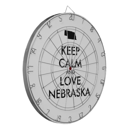  BEHOUD KALM EN VERLIES NEBRASKA DARTBORD (Voorkant Links)