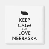  BEHOUD KALM EN VERLIES NEBRASKA MAGNEET (Voorkant)