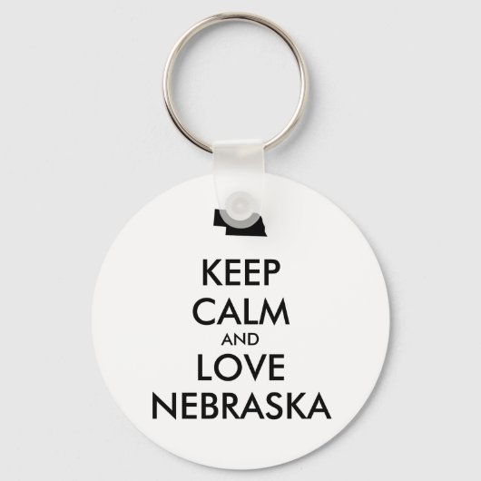 BEHOUD KALM EN VERLIES NEBRASKA SLEUTELHANGER (Voorkant)