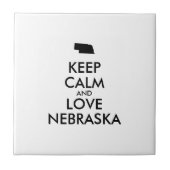  BEHOUD KALM EN VERLIES NEBRASKA TEGELTJE (Voorkant)